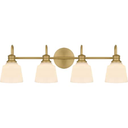 Quoizel Hinton Bath 4 Lights Aged Brass HIN8630AB